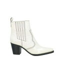 【送料無料】 ガニー レディース ブーツ シューズ Ankle boots White