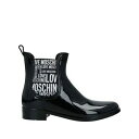 【送料無料】 モスキーノ レディース ブーツ シューズ Ankle boots Black