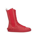 【送料無料】 ジョンガリアーノ レディース ブーツ シューズ Ankle boots Red