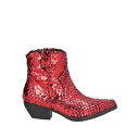 【送料無料】 トスカブルー? レディース ブーツ シューズ Ankle boots Red