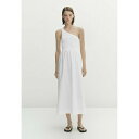 マッシモ ドゥッティ レディース ワンピース トップス ASYMMETRIC POPLIN - Day dress - white