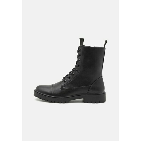 ピア ワン メンズ ブーツ シューズ UNISEX - Lace-up ankle boots - black