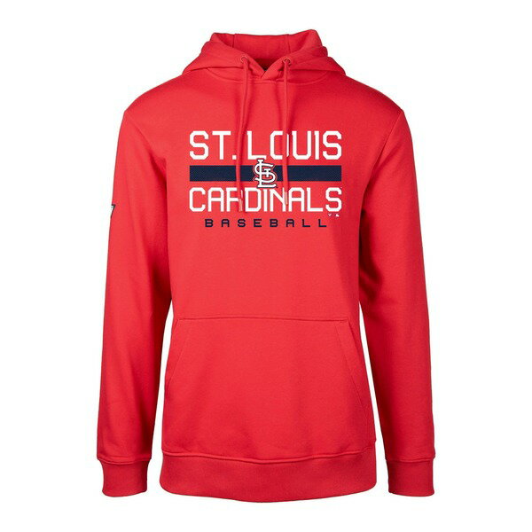 ٥륦  ѡåȥ  St. Louis Cardinals Levelwear Podium Dugout Fleece Hoodie Red
