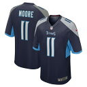 ナイキ メンズ ユニフォーム トップス Chris Moore Tennessee Titans Nike Game Jersey Navy