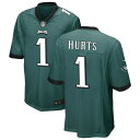 ナイキ メンズ ユニフォーム トップス Philadelphia Eagles Nike Custom Game Jersey Midnight Green