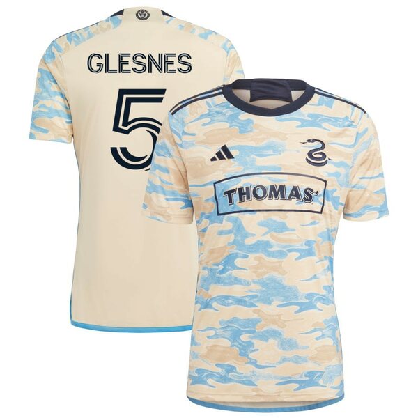 アディダス メンズ ユニフォーム トップス Philadelphia Union adidas 2023 For Philly Replica Custom Jersey Tan