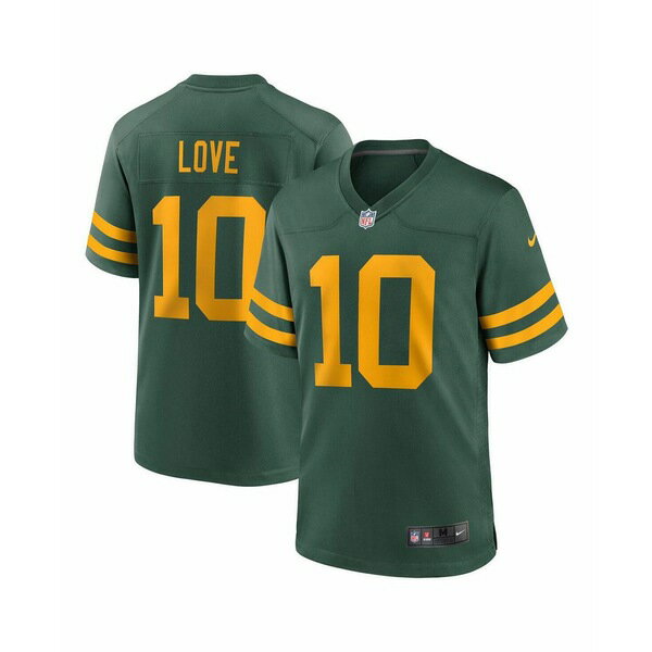 ナイキ メンズ シャツ トップス Men's Love Green Green Bay Packers Alternate Game Jersey Green