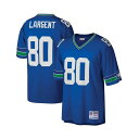 ミッチェル&ネス メンズ シャツ トップス Men's Steve Largent Royal Seattle Seahawks Big & Tall 1985 Retired Player Replica Jersey Royal(4)