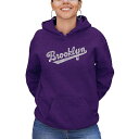 エルエーポップアート レディース パーカー・スウェットシャツ アウター Women's Hooded Word Art Brooklyn Neighborhoo...