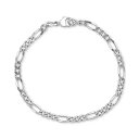 エフィー コレクション レディース ブレスレット・バングル・アンクレット アクセサリー EFFY Men's Polished Figaro Link Chai...