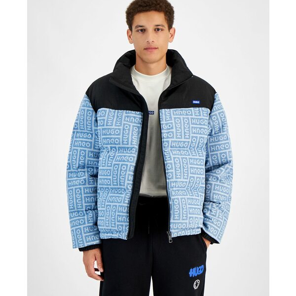 ヒューゴボス メンズ ジャケット＆ブルゾン アウター Men's Byres Logo Puffer Jacket Navyのサムネイル