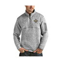 アンティグア メンズ パーカー・スウェットシャツ アウター Men's Heather Gray New Orleans Saints Team Logo Fo...
