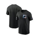 ナイキ メンズ シャツ トップス Men's Black Carolina Panthers 2023 NFL Crucial Catch Sideline Tri-Blend T-shirt Black