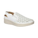 イージーストリート レディース サンダル シューズ Women's Petal Comfort Slip-On Flats White