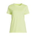 ランズエンド レディース カットソー トップス Women's Relaxed Supima Cotton Short Sleeve Crewneck T-Shirt Limeade