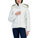 マリリンアンドミー レディース ジャケット＆ブルゾン アウター Juniors 039 Faux-Fur-Trim Hooded Puffer Coat, Created for Macy 039 s Winter White