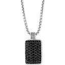 GtB[ RNV fB[X lbNXE`[J[Ey_ggbv ANZT[ EFFY&reg; Men's Black Spinel Dog Tag 22