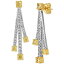   ԥ ꡼ Couture® Sunny Yellow Diamond (1-1/2 ct. t.w.) & Vanilla Diamond (5/8 ct. t.w.) Drop Earrings in Platinum & 14k Gold Platinum & 14K Yellow Gold