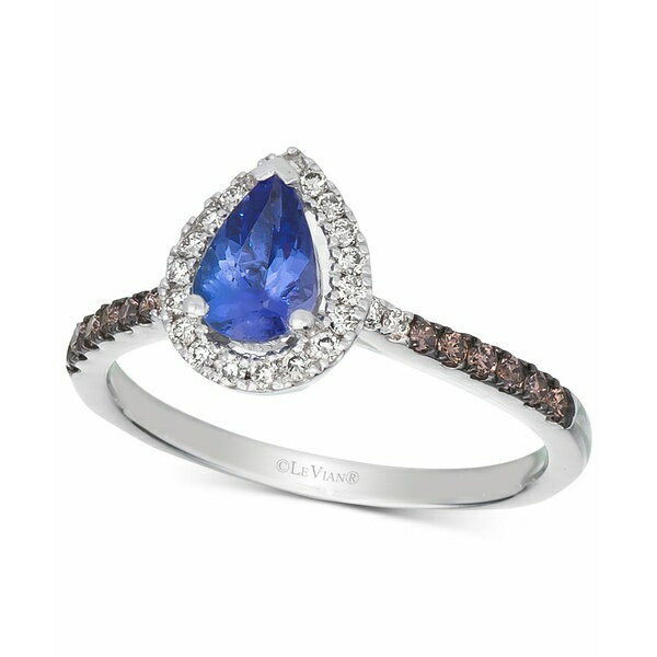 ルヴァン レディース リング アクセサリー Blueberry Tanzanite (1/2 ct. t.w.) & Diamond (1/3 ct. t.w.) Ring in 14k White Gold Blu..