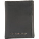 g~[ qtBK[ Y z ANZT[ Men's Tri-Fold RFID Wallet Black