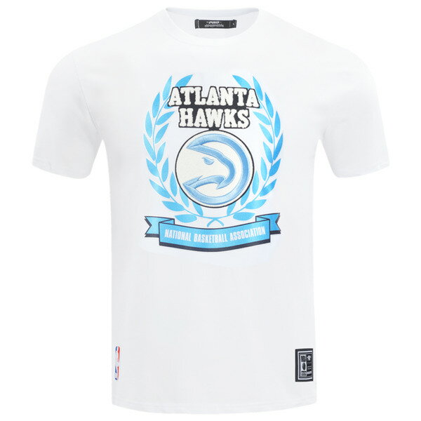 プロスタンダード メンズ Tシャツ トップス Pro Standard Hawks Blue Crest T-Shirt White/Carolina