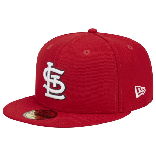 ニューエラ メンズ 帽子 アクセサリー New Era Cardinals 5950 Evergreen Side Patch Fitted Hat Red/Red/White