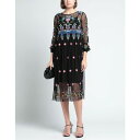 【送料無料】 ノリータ レディース ワンピース トップス Midi dresses Black