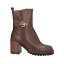 【送料無料】 エルヴィオ ザノン レディース ブーツ シューズ Ankle boots Dark brown