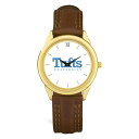 W[fB Y rv ANZT[ Tufts University Jumbos Unisex Team Logo Leather Wristwatch -