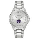 uo Y rv ANZT[ Kansas State Wildcats Bulova Stainless Steel Classic Sport Watch -