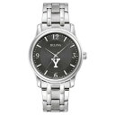 uo Y rv ANZT[ Yale Bulldogs Bulova Stainless Steel Corporate Collection Watch -