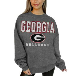 ゲームデイ レディース パーカー・スウェットシャツ アウター Georgia Bulldogs Gameday Couture Women's Distressed Fleece Pullover Sweatshirt -