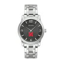 uo Y rv ANZT[ Nebraska Huskers Bulova Stainless Steel Corporate Collection Watch -