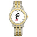 W[fB Y rv ANZT[ Cincinnati Bearcats Unisex TwoTone Team Logo Wristwatch -