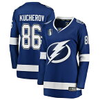 ファナティクス レディース ユニフォーム トップス Nikita Kucherov Tampa Bay Lightning Fanatics Branded Women's Home 2022 Stanley Cup Final Breakaway Player Jersey Blue