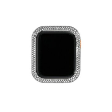 アンクライン レディース 腕時計 アクセサリー 40mm Apple Watch Metal Protective Bumper in Silver With Crystal Accents Silver Tone