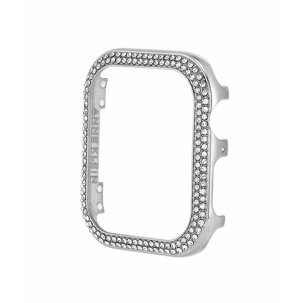 アンクライン レディース 腕時計 アクセサリー 40mm Apple Watch Metal Protective Bumper in Silver With Crystal Accents Silver Tone