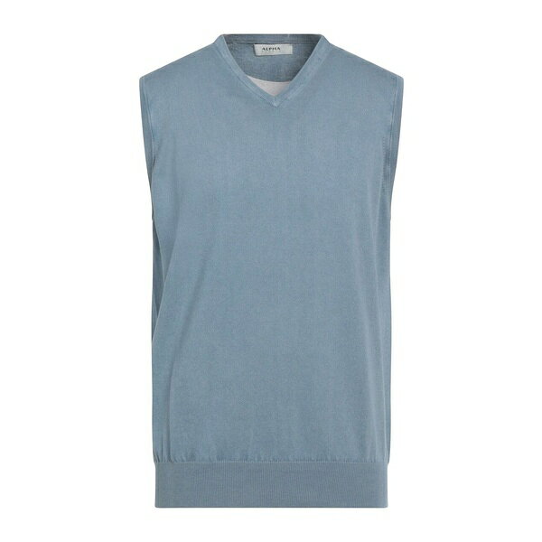 【送料無料】 アルファス テューディオ メンズ ニット&セーター アウター Sweaters Sky blueのサムネイル