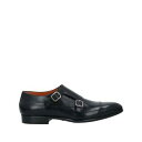 【送料無料】 サントーニ メンズ スリッポン・ローファー シューズ Loafers Black