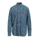【送料無料】 ヴェルサーチ メンズ シャツ トップス Denim shirts Blue