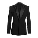【送料無料】 バルマン メンズ ジャケット&ブルゾン アウター Blazers Black
