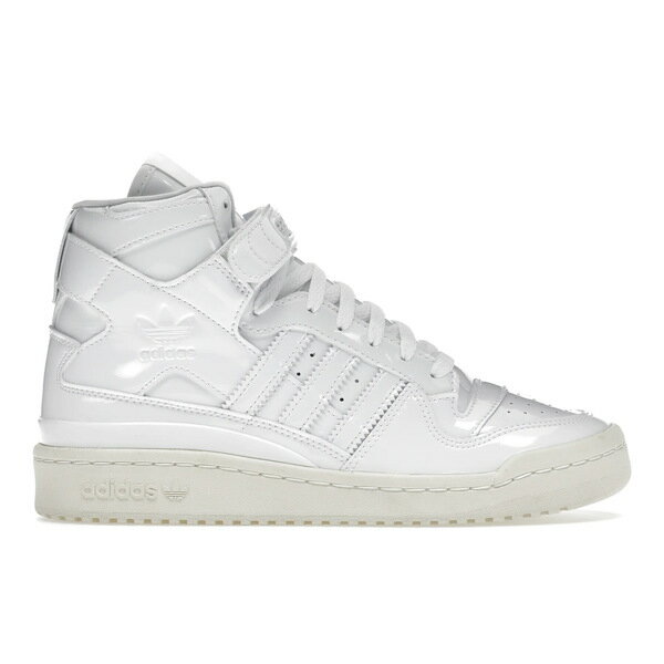 アディダス レザースニーカー レディース adidas アディダス レディース スニーカー 【adidas Forum Mid】 サイズ US_9W(26cm) Triple White Patent Leather (Women's)