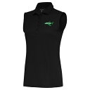 アンティグア レディース ポロシャツ トップス New York Jets Antigua Women's Throwback Logo Sleeveless Tribute Polo Black