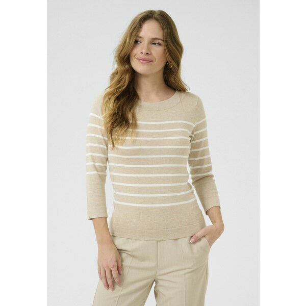 カフェ レディース ニット&セーター アウター Jumper - feather grey mel chalk stripe