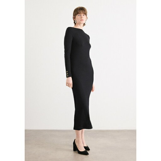 バブアー レディース ワンピース トップス OLIVIOS MIDI DRESS - Shift dress - black バブアー レディース ワンピース トップス OLIVIOS MIDI DRESS - Shift dress - black