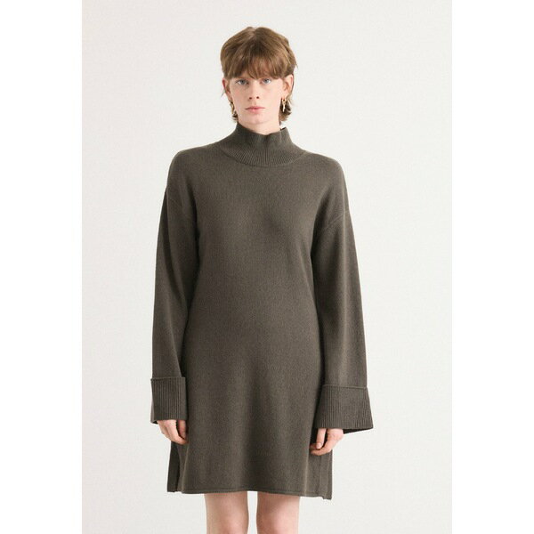 バブアー レディース ワンピース トップス MINI DRESS - Jumper dress - dusty khaki