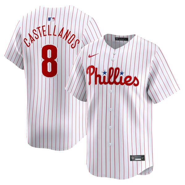 ナイキ メンズ ユニフォーム トップス Nick Castellanos Philadelphia Phillies Nike Home Limited Player Jersey White