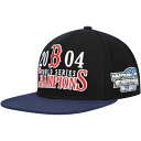 ミッチェル＆ネス ミッチェル&ネス メンズ 帽子 アクセサリー Boston Red Sox Mitchell & Ness World Series Champs Snapback Hat Black