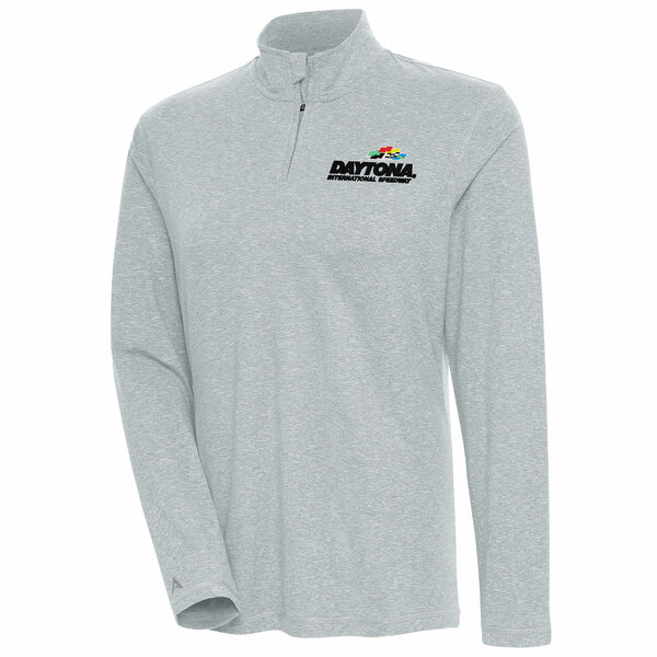 アンティグア レディース ジャケット＆ブルゾン アウター Daytona International Speedway Antigua Women's Confront QuarterZip Pullover Top Heather Gray