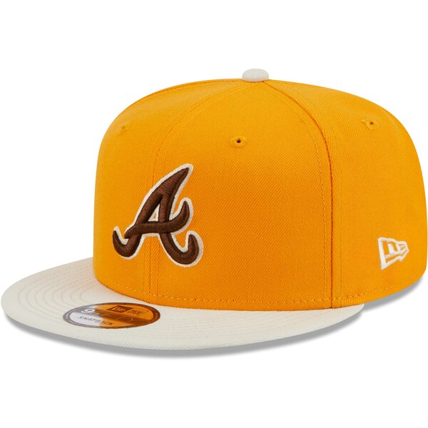 ニューエラ メンズ 帽子 アクセサリー Atlanta Braves New Era Tiramisu 9FIFTY Snapback Hat Gold